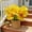 Yellow, variant on Artificial Silk Tropical Flowers 5 Heads Faux Floral Arrangement Living Room Table Vase Centerpiece Home Wedding Decor Boho Style Decorative Bouquet No Maintenance Accent Flower