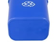 thumbnail image 5 of Rectangular Commercial Office Wastebasket, Easy to Clean, Lightweight, 10 Gallon, Blue, Recycle Logo, 5 of 5