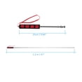 thumbnail image 2 of Telescopic Stainless Steel Handheld Flagpole, 25cm-1.2m Extendable, with Sponge Grip & 2 Hanging Rings, Portable for School Teaching, Tour Guiding, Parades, Stadium Events, Parties, Graduations, Red, 2 of 6