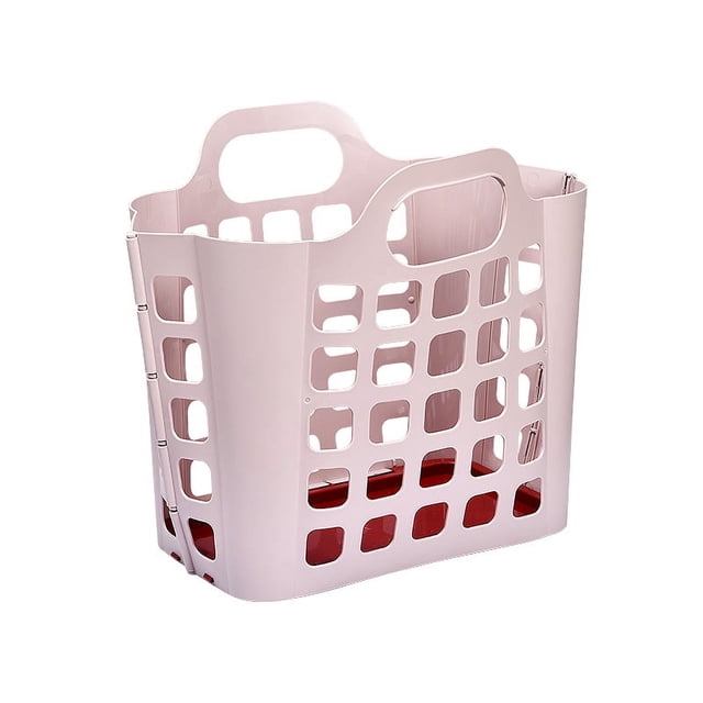 Cesto con asas dobles, paquete de 1, cómodo y resistente para llevar, capacidad para dos fanegas con capacidad para hasta 3 cargas de ropa, totalmente ventilado