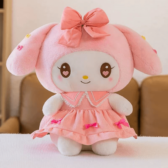 My Melody Soft Plush Pillow Doll - Cute Stuffed Animal for Kids' Bed & Room Decor