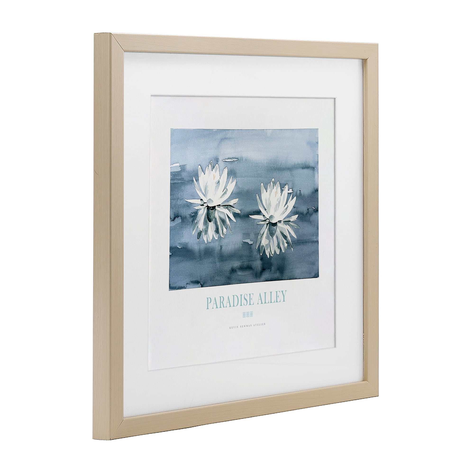 Stupell Industries Paradise Alley Water Lilies Birch Framed Print Under Glass, design by Jadei Graphics