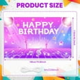 thumbnail image 2 of Disco Theme Banner Glittery Design Birthday Party Display Pink Purple Color Star Pattern Celebration Backdrop for Birthday Celebration Disco Party Photo Shoot, 2 of 9