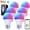 6 Pack, variant on OhhGo Smart Light Bulbs, RGB Color Changing Light Bulbs with Bluetooth App Control, E27 A19 LED Light Bulb Compatible with Tuya for Bedroom Party (6 Pack)