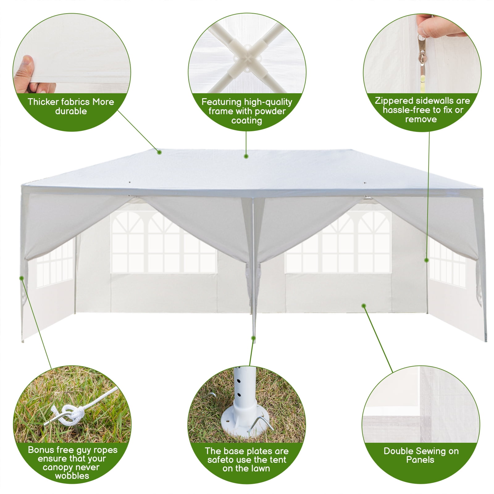 Ktaxon 10'x 20' Waterproof Tarps Event Wedding Canopy Tent