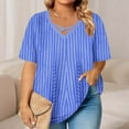 thumbnail image 2 of Bixock Women's Maternity Tops Fashion V-Neck Short Sleeve Casual Maternity T-Shirt Oversized Losse Pregnant Top, 2 of 5