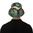 thumbnail image 5 of KLL Flying Parrots In Jungle Bucket Hat for Women Men Packable Travel Beach Sun Hat Outdoor Rave Accessories Reflective Fisherman Cap, 5 of 7