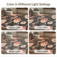 thumbnail image 7 of ODIKA 3'x5' Pink Coral Blush Enchanted Floral Symphony Washable Throw Rug Elegant Night Garden with Lush Botanical Motifs Stain Resistant, Low Profile, Non-Slip for Entryway, Kitchen, Mudroom, 7 of 7