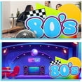 thumbnail image 5 of 3.74 ft 80's Cardboard Stand up Cutout Life Size Retro 1980's Theme Party Decoration 80s Music Party Photo Prop Standup Back to The 80s Backdrops for 1980s Retro Rock Hippie Neon Supplies, 5 of 7