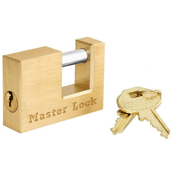 Master Lock Starter Sentry Padlock 605DAT Key Type; 3/4 Inch Shackle; General Purpose; Brass Body; Precision Pin Tumbler Mechanism For Superior Pick Resistance