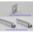 thumbnail image 5 of Aquaiaw Ceiling Mount Square Shower Arm, 6", Brass, Polished Chrome, 5 of 6
