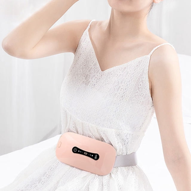 Heliisoer Massage Heating Pad,Heating Pad For Back Pain With 3 Heat Level-s And 3 Vibration Massage Modes,Electric Fast Heating Belly Wrap Belt,For Women And Girl