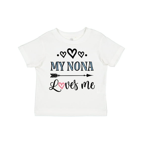 Inktastic My Nona Grandma Loves Me Girls Girls Toddler T-Shirt