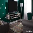 City Life Wall Mounted Media Console 66\u201D Wide Extra Storage