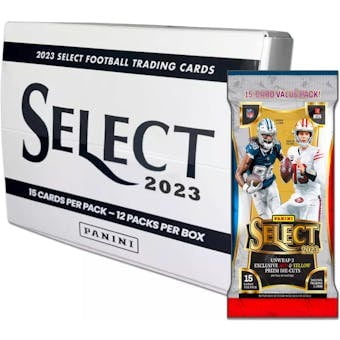 23 PANINI NFL SELECT FAT PACK 12CT BOX