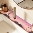 thumbnail image 2 of Yayeee Faucet Mat for Kitchen Sink 14.7" Diatomite Long Splash Guard Pad, Pixel Floating Hearts, 2 of 7