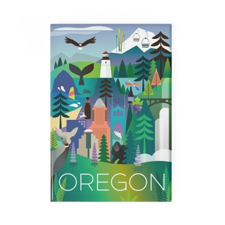 

OREGON REFRIGERATOR MAGNET