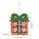 thumbnail image 3 of Adorno navideño colgante con forma de tren rojo y campanas, caja de regalo, accesorios para el árbol de Navidad., 3 of 6