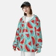 thumbnail image 3 of Lsque Watermelon Pattern UPF 50+ Lightweight Sun Protection Men's Women's Long Sleeve Shirt, Hoodie Performance -XX-Large, 3 of 7
