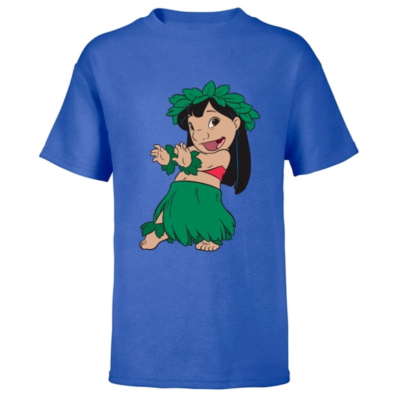 Disney Lilo & Stitch Hula Dance - Short Sleeve T-Shirt for Kids -Customized-Royal