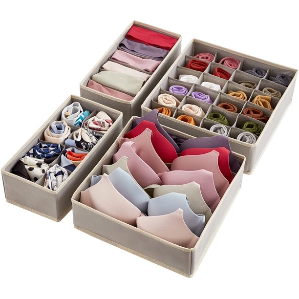 Lifewit Drawer Organizer for Underwear Fabric Dresser Storage Bins for