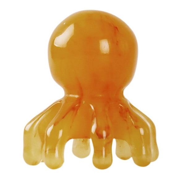 Octopus Head Massage Comb Beeswax Resin Scalp Massager for Relaxation Neck Shoulder Gua Sha