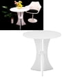 thumbnail image 5 of M Buder Dollhouse Round Table 1/6 Acrylic Miniature Furniture for Dollhouse Decoration Accessories, 3.94x3.86 in / 10x9.8 cm, 5 of 9