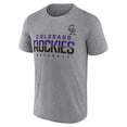 thumbnail image 2 of Men's Majestic Heathered Gray Colorado Rockies Earn It T-Shirt, 2 of 3