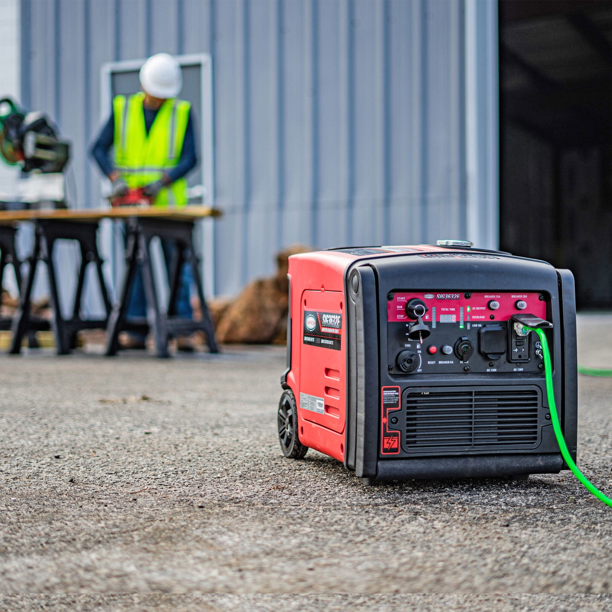 SIMPSON Portable 3,200 Watt Gas Inverter Generator & Portable Power Station
