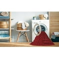 thumbnail image 2 of Ahgly Company Tapis d'Intérieur Lavable en Machine Carré Rouge Transitionnel, 5 Pieds Carré, 2 of 7