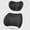 black, variant on Car Headrest & Lumbar Support Cushion Kit, Ergonomic Driving Fatigue Relief Seat Memory Foam Neck Back Rest Pillows