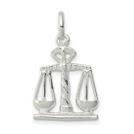 925 Sterling Silver Scales of Justice Charm Pendant