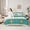 White Cyan, variant on jejeloiu Vintage Geometric Rhombus 7pcs Bedding Comforter Set,Gray Black Queen Bedding Sets For Men Women Reversible