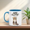thumbnail image 5 of Happy Anniversary Maine Coon Celebrates Wedding Love Family Party 11oz Accent Two-tone Mug Cat Lover Kitten Owner Gifts Coffee Tea Cup - 01015, 5 of 5