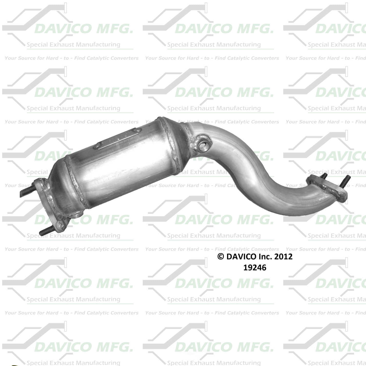 Davico Mfg Catalytic Converter P/N:19246 Fits select: 2002-2003 FORD FOCUS SVT, 2004 FORD FOCUS ZX5 SVT