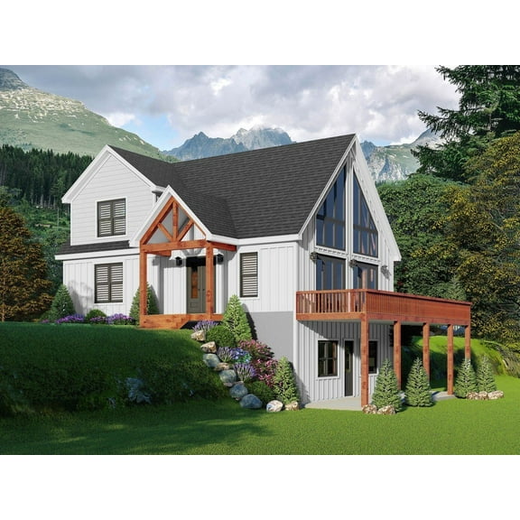 763-12891: Traditional Country 4 Bed, 3 Bath Luxury Home Plan, 2916 Sq Ft: Full Blueprints with License to Build by Home Plan Marketplace - Lesuto