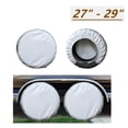 thumbnail image 1 of DEBGFS Housses de Pneus de VR Adaptées à un Diamètre de 27”-29” Ensemble de 4 Housses de Roues pour Remorque, Caravane, VUS, Résistantes au Soleil et aux Intempéries Argent,27 Pouces-29 Pouces, 1 of 6