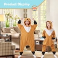 thumbnail image 2 of CANASOUR Kids Fox Pajamas Christmas Onesie Polyester Children's Animal Jumpsuit Forest Cosplay Suit, 2 of 6