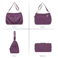thumbnail image 2 of KXF Multi-layer Nylon Shoulder Bag for Women Large Capacity Crossbody Bag Lightweight Travel Satchel, 2 of 7