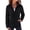 A-black, variant on Fleece Jacket for Women Long Sleeve Lightweight Full Zip Up Coat with Pockets Fall Outwear