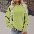 thumbnail image 4 of Chemises de Compression à Manches Longues pour Femmes à Col Rond Uni Plus Sweat-Shirt Oversize Pulls Coupe Ample à la Mode des Hauts Légers pour les Femmes de Grande Taille Gris M, 4 of 6