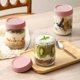 thumbnail image 4 of Frascos de vidrio NEGANY, paquete de 6, 473 ml con tapas herméticas, color rosa, 4 of 7