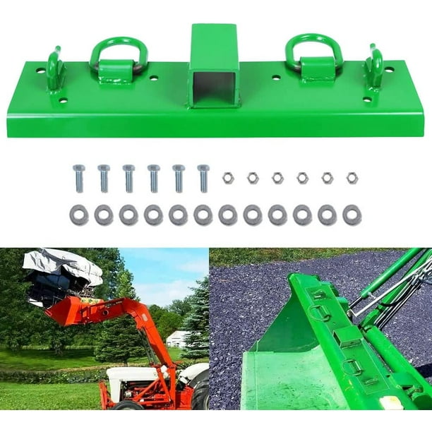 Compact Tractor Bucket Hooks Bolt on with 2" Receiver fit for John
