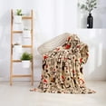 thumbnail image 3 of Manta de forro polar Elegant Comfort con estampado de monos 127 x 152 cm, 3 of 7