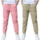 thumbnail image 1 of Odeerbi 2 Pack Boys Summer Cotton Linen Jogger Pants Casual Lightweight Elastic Waist Drawstring Sweatpants Para 3-13 Años, 1 of 9