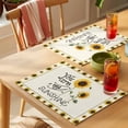 thumbnail image 4 of Farmhouses Sunflowers Placemats Set of 1, You Are My Sunshine Floral Border Non-Slip Place Mats Washable Table Mats for Kitchen Dining Table Decorations Indoor/Outdoor, 4 of 9