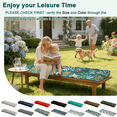 thumbnail image 2 of PUKNLY Porch Swing Cushion 60*20*4 in, 2-3 Seater Waterproof & Fade-Resistant Bench Seat Cushion Replacement with Strips, Outdoor Swing Pads for Camping, Beach, Garden, Patio, Balcony, Green Flower, 2 of 7
