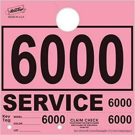 

Service Dispatch Numbers RL78 Style Mirror Hang Tags Numbered (Pink 6000-6999)