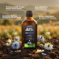 thumbnail image 6 of ORZAX 5000 mg Black Seed Oil Organic Cold Pressed Drops with 50 mg Thymoquinone for Immune Support, Good Hair, Skin, and Joints (240 ml), 6 of 7