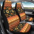 thumbnail image 4 of POLERO Easy to Install Front Seat Cover for Sedan, Waterproof Breathable Vehicle Seat Covers Polyester 2 Pack, Floral Geometric Birds, 4 of 13